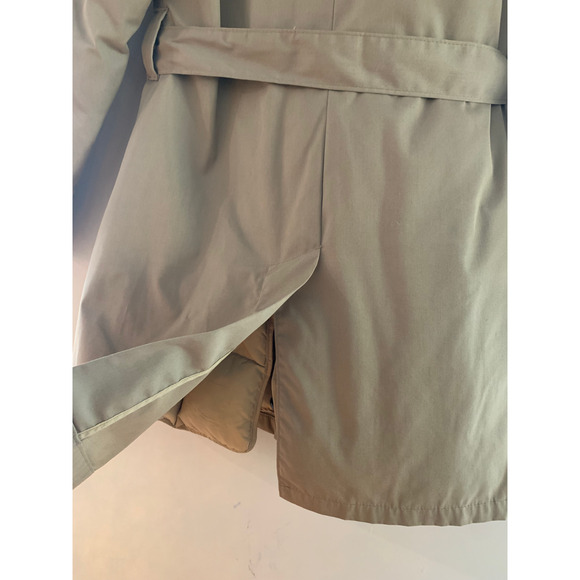 Vintage L.L. Bean Down Mainer Full Length Winter Coat W Size 12 Trench Belt WARM - Picture 12 of 16